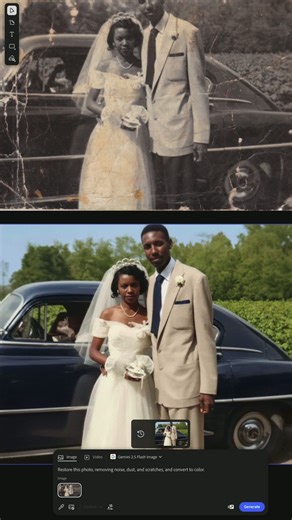 Big news: Adobe Firefly now includes the Gemini 2.5 Flash Image Model! Restore old photos, colorize memories, and remix your portraits—all with one subscription. No extra accounts. No extra cost. | Terry White