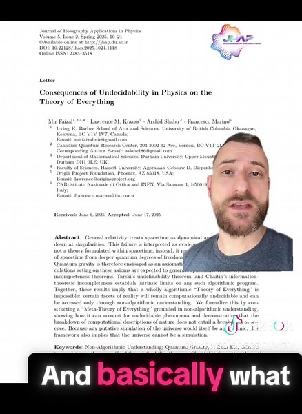 sorry yall. this is allll for real. The #universe cannot be a simulation according to a new paper. RIP #scifi #news #science #physics