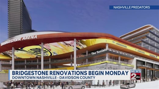 Bridgestone Arena renovations begin Monday | Haystack News