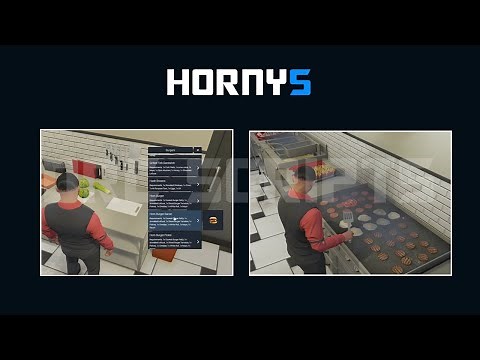 [QB, ESX] FIVEM HORNYS BURGER JOB SCRIPT | PREVIEW | TEBEX! | NoPixel Inspired