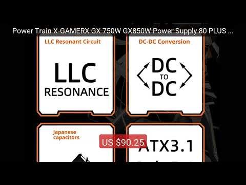 Power Train X-GAMERX GX 750W GX850W Power Supply 80 PLUS Gold Rated... — Top Rated 2026 | Buy Now!