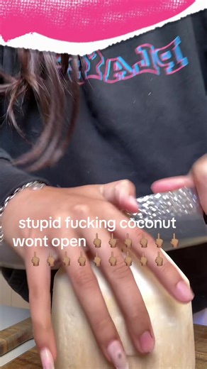 someone send there big muscles to help me🤬🤬 #coconut