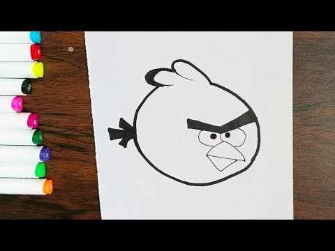 Angry bird drawing easy || How to draw|| Drawing tutorial #video #trending