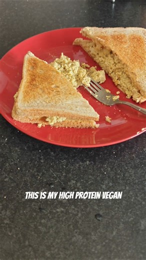 High Protein Vegan Breakfast Tofu Scramble | Vegan Weight Gain Journey