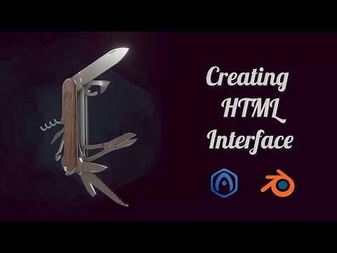 Verge3D for Blender Basics - Part 5 - Creating HTML Interface
