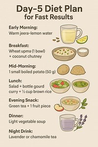 Day-5 Diet Plan for Fast Results Weight Loss | Diet Plan | Meal Plan | The Balanced Plate