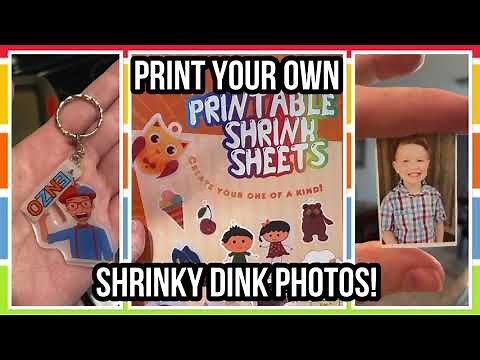 Print your own SHRINKY DINK PHOTOS! DIY Photo keychains and more.