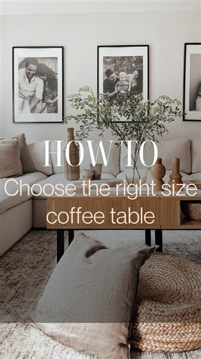 How to pick the perfect coffee table size