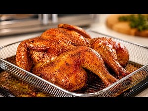 The Secret to Crispy Skin & Juicy Spatchcock Chicken (Air Fryer Oven Recipe)