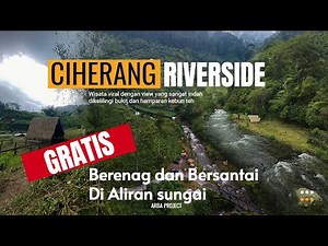 Akses jalan menuju Wisata gratis Ciherang Riverside Cipelah Rancabali searah dengan curug citambur