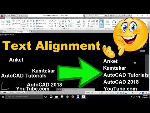 How To Align Text Object In AutoCAD-Mange Justify & Alignment Axis-TEXTALIGNMODE -Tricks & tips