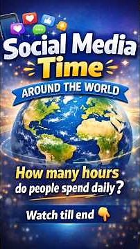📱 Social Media Time by Country (2025) | How Much Time Do We Spend Daily?