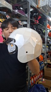 7.6K views · 28 reactions | Zebra Half Face Helmet Diamond Version | MotoMouse | Facebook