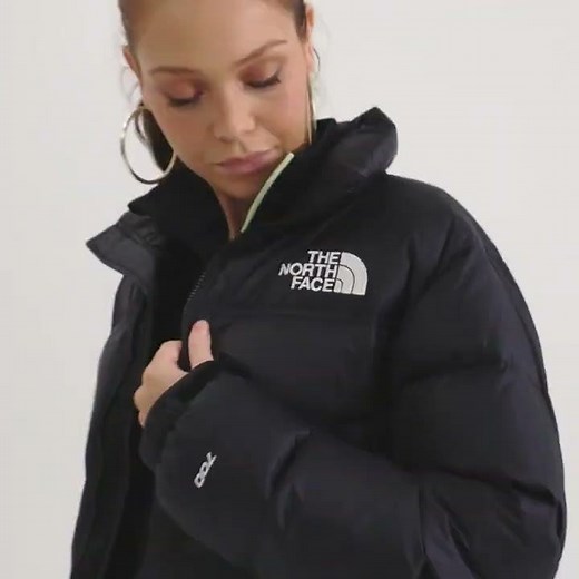 THE NORTH FACE Nuptse Short Puffer Jacket Shiny Black | JD Sports