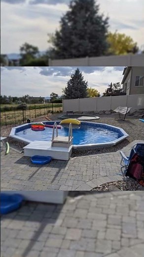 Semi Inground Pool Ideas | Semi Inground Pool Deck Designs Shorts