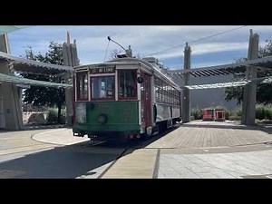 Look at How They Turn Around this Tram! The McKinney Avenue Trolley in Dallas, Texas