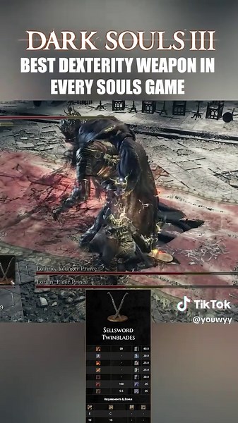 Best Dexterity Weapon in Dark Souls 3: Sellsword Twinblades