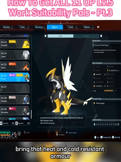 How To Get ALL 11 OP Lv.5 Work Suitability Pals - Pt.3 #palworld #palworldgame #palworldgameplay #palworldtips #gamingontiktok #tipsandtricks #pals