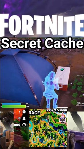🤯 Did you know about this hidden cache on Fortnite? #Fortnite #Cache