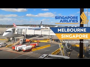 INTERNATIONAL! Singapore Airlines A350 Economy Class Review: Melbourne to Singapore (VTL Flight)