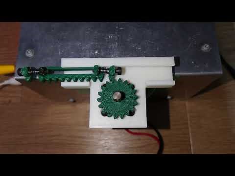 安全装置付きラック機構 (Rack Mechanism with Safety System)