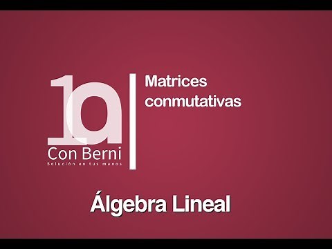 Matrices conmutativas