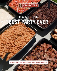 6.5K views · 14 reactions | Bring Chipotle Catering to your next party so that everyone can enjoy exactly what they want. | Chipotle Mexican Grill | Facebook