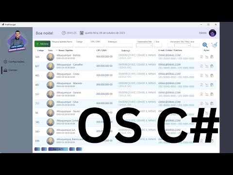 Service Order System in C#: Customer Module with Advanced Search and PDF Report