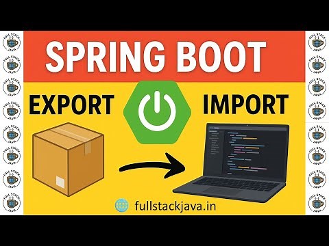 How to Export and Import a Spring Boot Project (Step by Step)