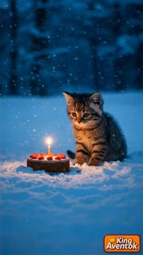 ❤ Snowy Surprise #cat #cute #love