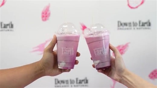 Bretman Rock's Da Island Dragon smoothie at Down to Earth