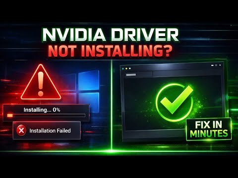 Fix NVIDIA GeForce Game Ready Driver Installation Error on Windows 10/11 (100% Working)
