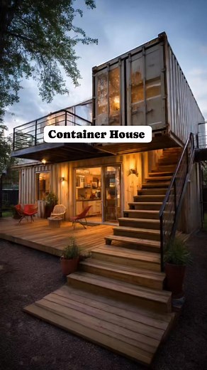 Container House Build your own container home with step-by-step plans. -The idea is to build a home from an old shipping container. -The plans are provided by a professional builder to build an exciting and creative home at a low cost. -You can easily modify shipping containers to create a modern sleek look. -Get 3D plans and a guide to building a container home. Link in bio- Follow @Container House #containerhouse#ContainerHouse#containerhomes #buildinglover #americanhouse #containerhouseliving