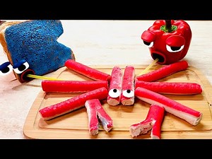 FOOD Alphabet Lore: A,B and KING CRAB