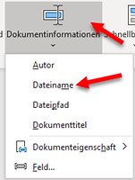 📄 Word Fußzeile & Felder – Seitenzahl, Dateiname & mehr