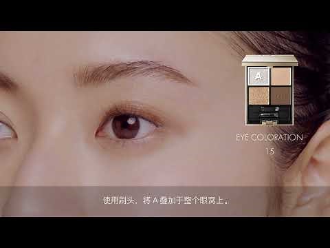 ルナソル LUNASOL EYE COLORATION 15 How To Use CH