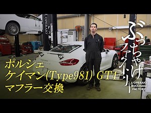 Porsche Cayman (Type 981) GT4 muffler replacement