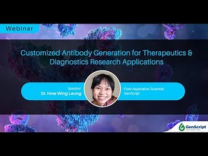 Customized antibody generation for therapeutics and diagnostics research applications