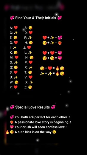Find Your And Their Initials 💕 #soulmate #crush #love #viral #shorts #motivation #initials #signs