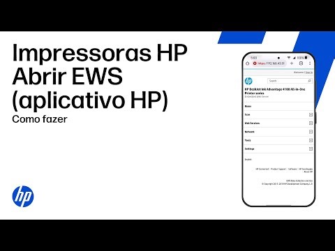 Abra o Embedded Web Server (EWS) da sua impressora a partir do aplicativo HP | Impressoras HP