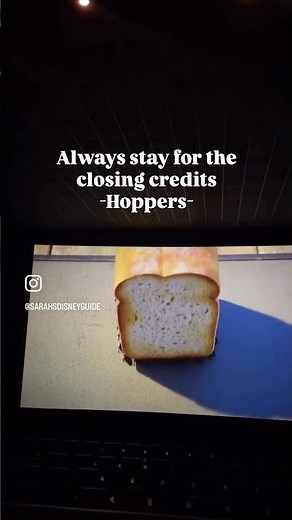 Always stay for the closing credits 👀 #hoppers #lizard #pixar #disney