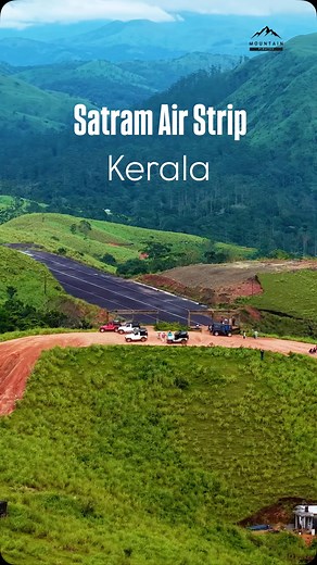 246K views · 13K reactions | Satram Airstrip,Idukki, Kerala The Sathram Airstrip is a small runway facility in Idukki intended for training and light aircraft operations. It is not a full commercial airport with scheduled flights at present. Environmental clearance and infrastructure robustness remain issues. . #mountain_pirates #kerala #reelkarofeelkaro #reels #idukki #travel | Mountain Pirates | Facebook