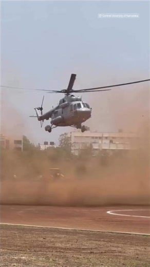 Before the arrival of the Vice president, a mock drill test at our central university of Karnataka.