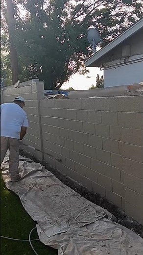 How to paint a cinder block wall.
