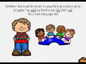 I can take turns narrative | Preschool social narrative