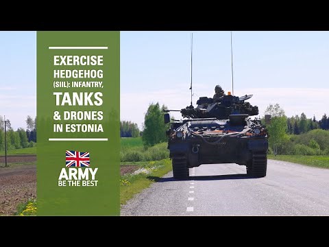 Troops and Tanks on the Eastern Flank | Exercise Hedgehog / Siil | British Army