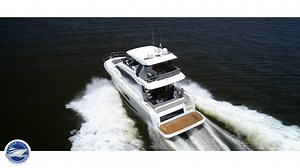 1.2K views · 41 reactions | The gorgeous Prestige Yachts 590 Flybridge is featured at the Miami Yacht Show through the 17th along with several other exceptional models. See the list: https://www.siyachts.com/yachting-news-and-events/miami-yacht-show-feature-prestige-yachts | SI Yachts | Facebook