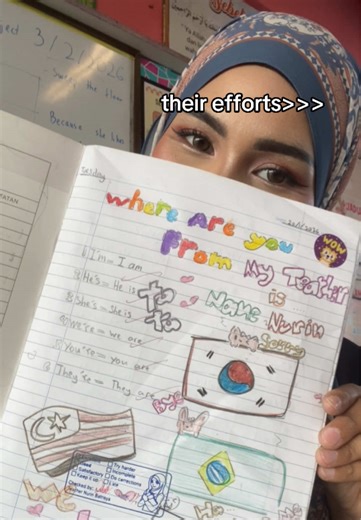 Creative English Teacher Celebrates Student Efforts