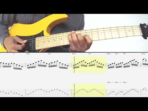 Greg Howe - "Bach Mock" - (ON-SCREEN TABS)