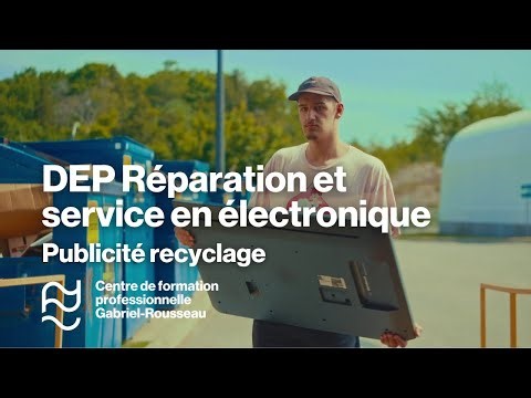 DEP Réparation et service en électronique au CFP Gabriel-Rousseau - Fais la différence!